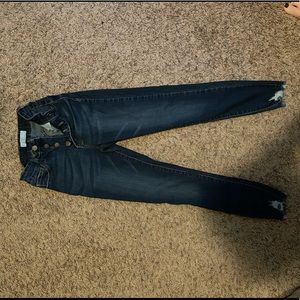 Nature Denim Dark Wash High Waisted Skinny Jeans